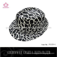 Fashion Zebra-Stripe Trilby Hat F1177